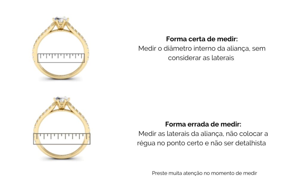 como fazer a medida da aliança e do anel 