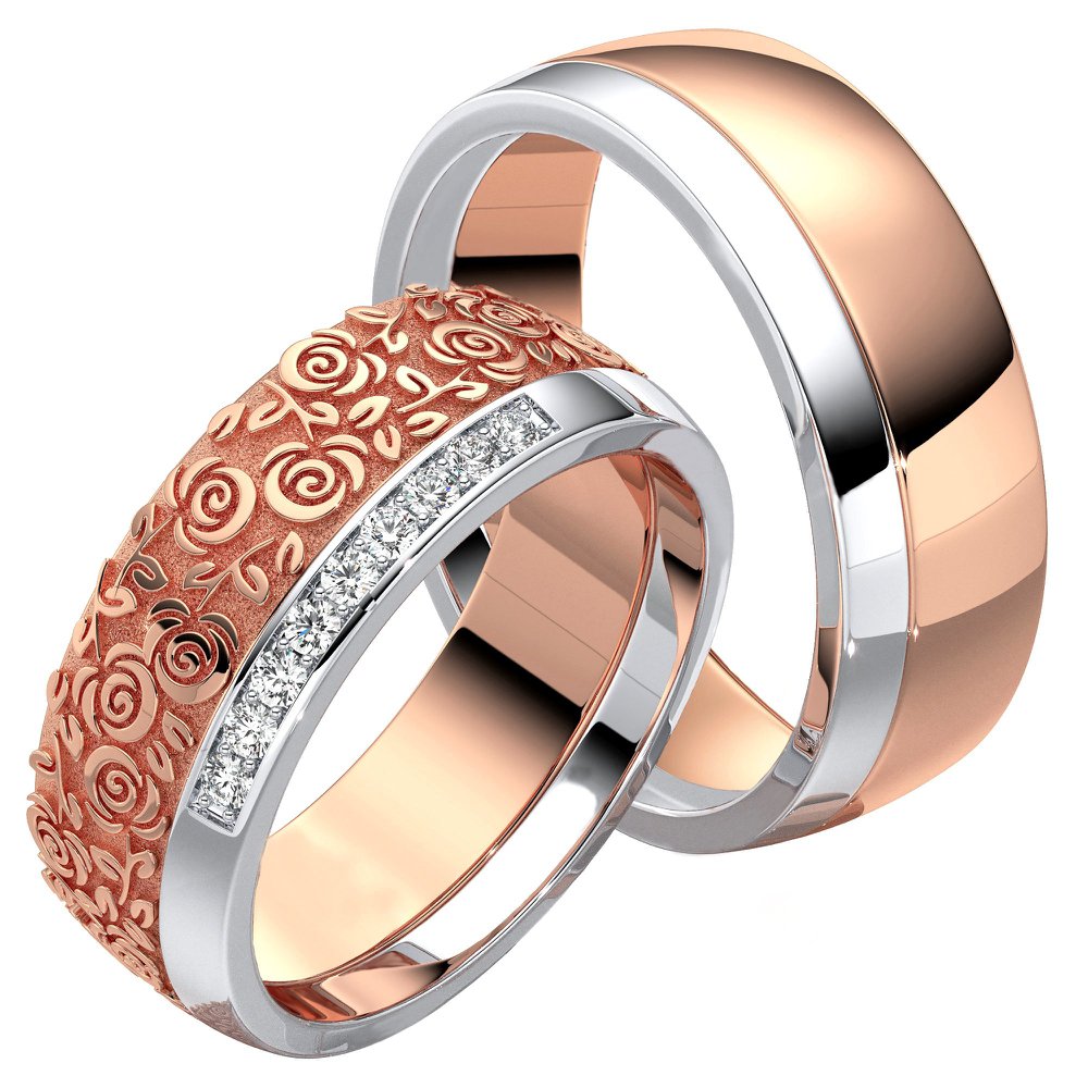 aliança em ouro 18k personalizada de casamento e noivado